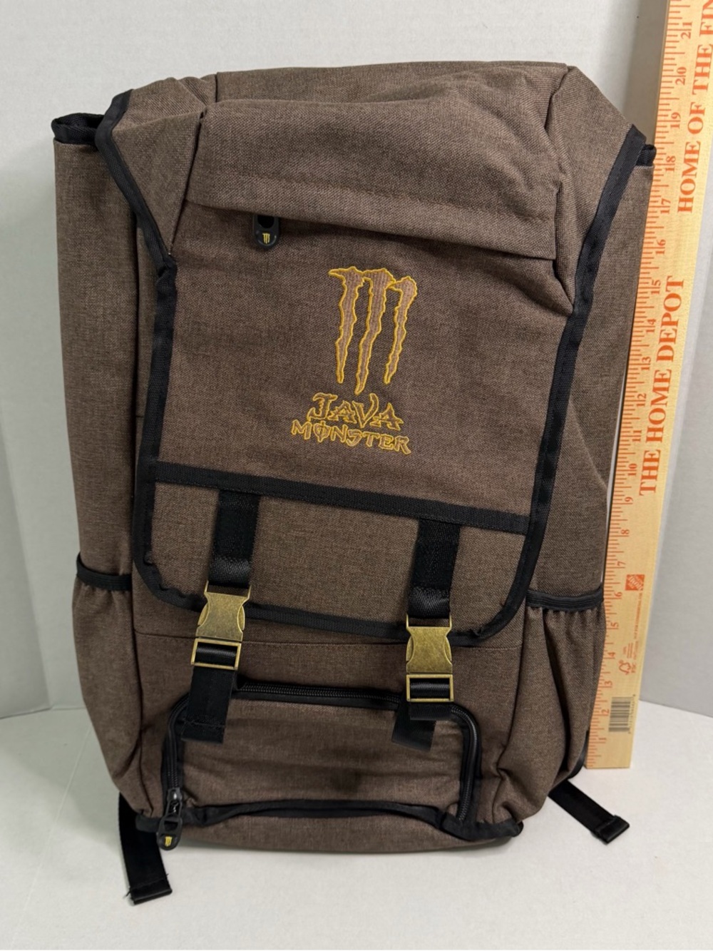 Monster Energy Drink Java Insulated Cooler Backpack Brown New